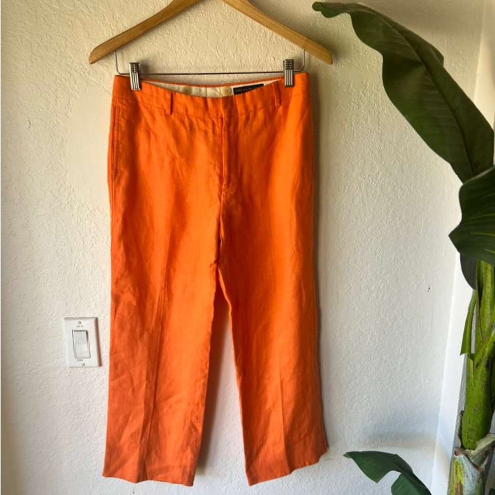 Polo by Ralph Lauren Kids Vibrant Orange Linen Pants Sz 16